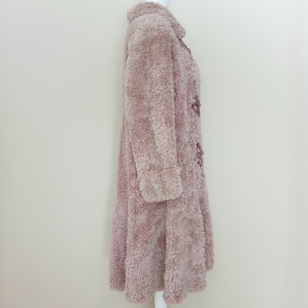 Vintage Paula Lishman Handmade Beaver Fur Coat Dusty Rose Size Large - Picture 6 of 10